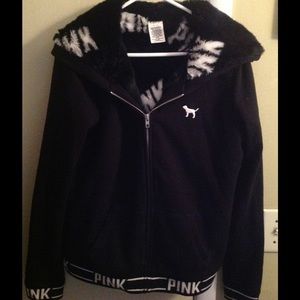 🌸VS PINK Fur jacket/ coat. Size Small🌸