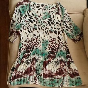 Longer animal print shirt