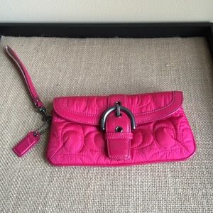 Authentic COACH Quilted Wristlet