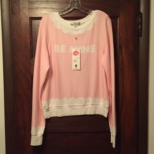 NWT Wildfox Be Mine Baggy Beach Jumper