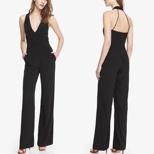 Express Wide Leg Halter Jumpsuit