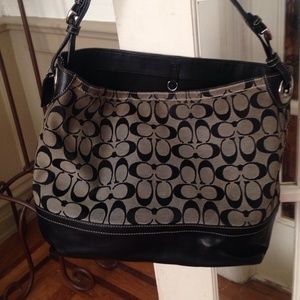 Authentic Coach bucket tote