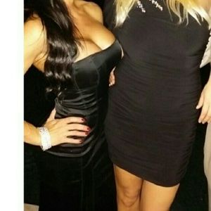 BEBE knee length Black dress