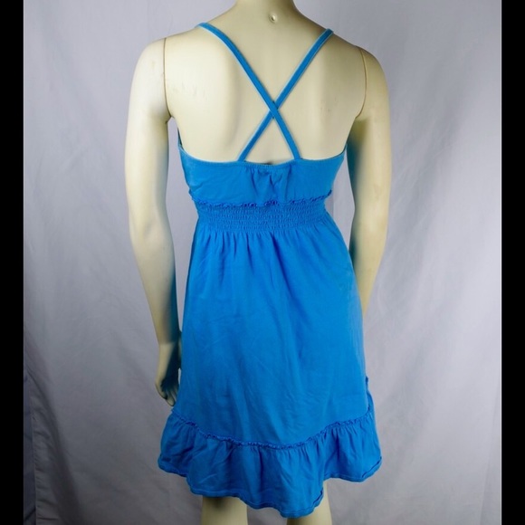 Arizona Jean Company Y2K empire babydoll blue sundress summer beach JCPenney - Picture 3 of 3