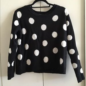 BCBG polka dot sweater
