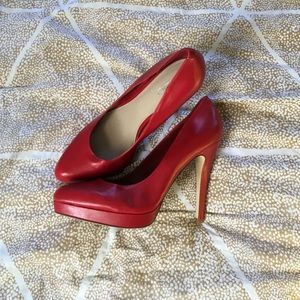 Red Aldo Heels