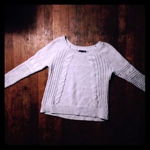 Soft & Sexy AE Cableknit Sweater with exposed back