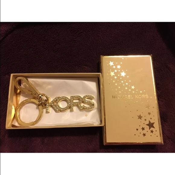 Michael Kors Bling Keychain Purse Charm NEW