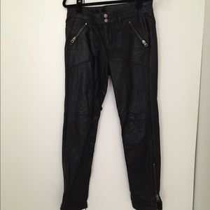 Free People vegan leather pants