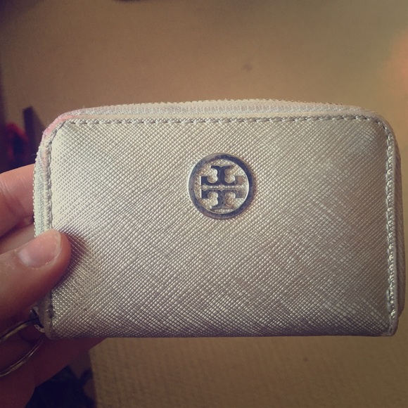 Authentic tori burch key chain card holder