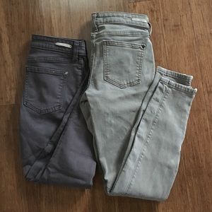 BUNDLE of two Anthropologie Pilcro skinny jeans