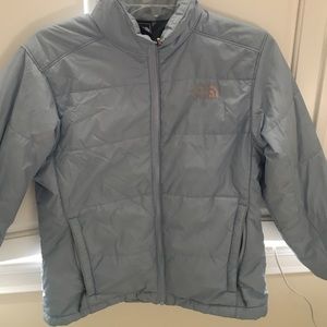 Pale blue puffy jacket!!! Size small