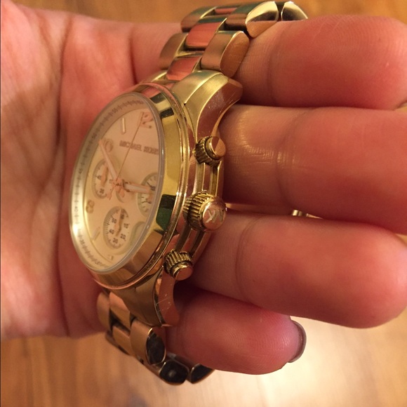 Michael Kors Runway Gold Tone Chronograph Watch main image 4