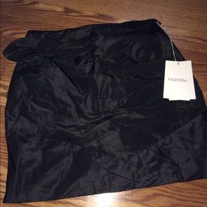Black Valentino Skirt with Bow Details