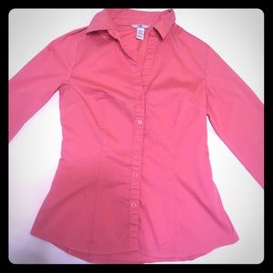 H&M Peach Buttoned Blouse