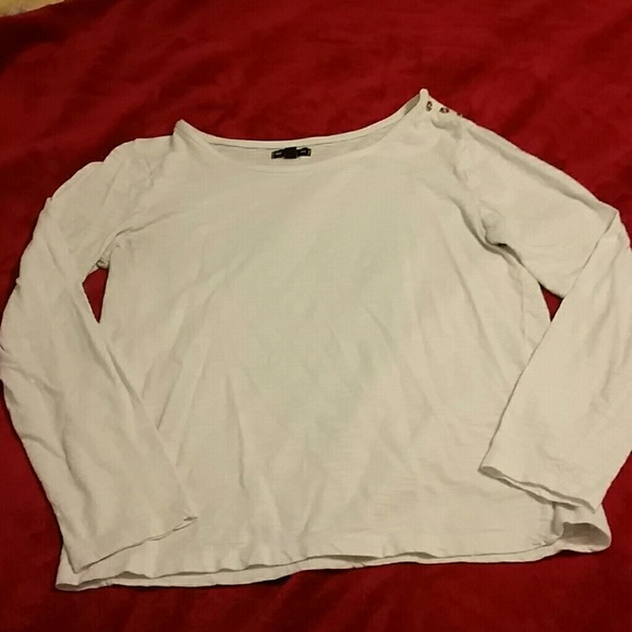 Gap white boat neck tee