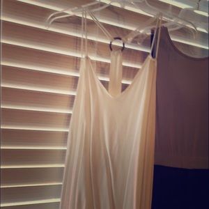 White dress. Strappy. Large.