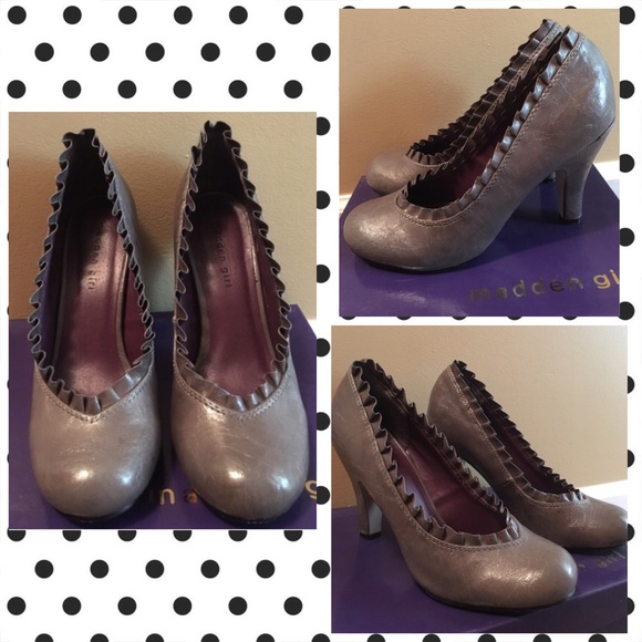 Madden Girl "Selestey" Grey Paris size 7.5