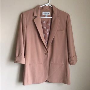 😍REDUCED PRICE😍 3/4 Sleeved Blush Blazer