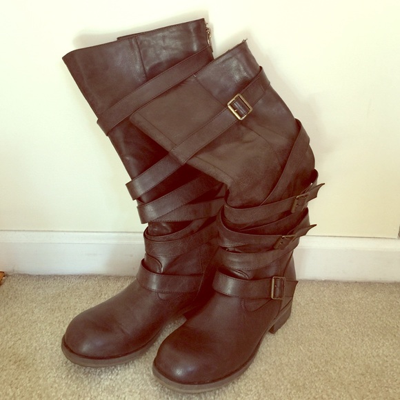 Madden Girl by Steve Madden Brown Riding Boots