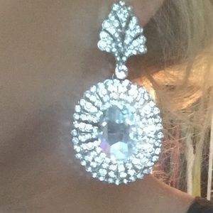 Pageant large clip on earrings