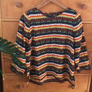 Broadway &Broome silk blouse (red top fit example)