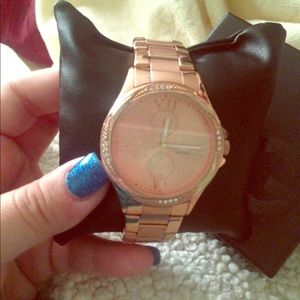 Guess rose gold watch