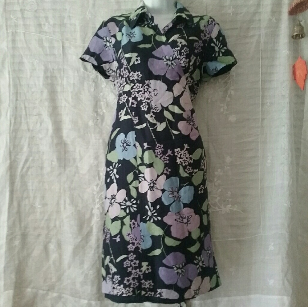 New  Silk Wrap  Dress