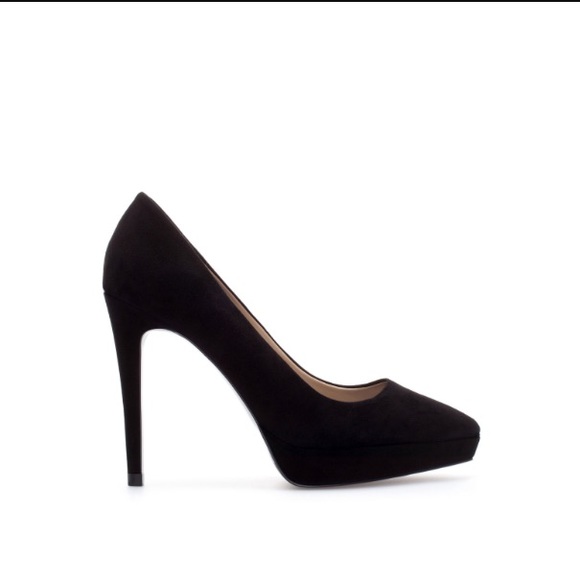 Zara Suede Platforms with Pointy Toe
