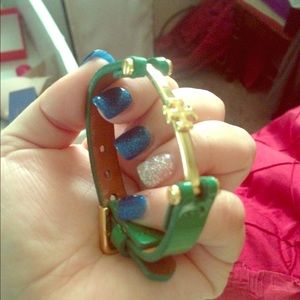 Tory burch leather bracelet