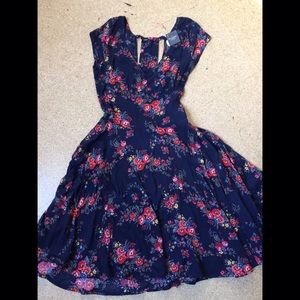 Abercrombie & Fitch floral skater dress (XS)