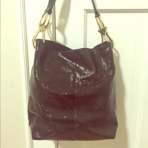 JPK Paris 75 Patent Black Bag