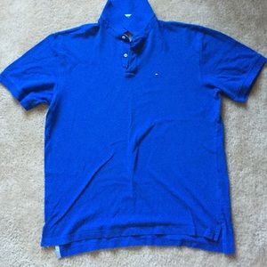 Men's blue Tommy Hilfiger polo shirt