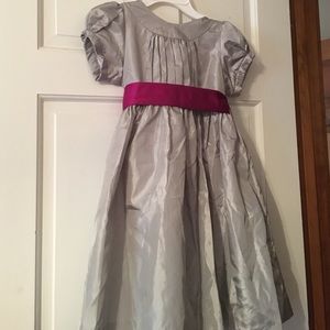 Strasbury girls silver dress