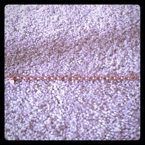 Origami Owl rose gold bracelet 7"