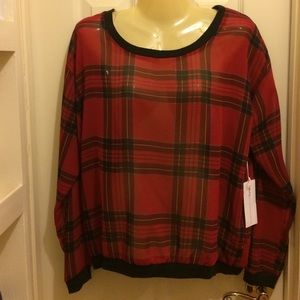 Truth shirt Red and Black size large NWT