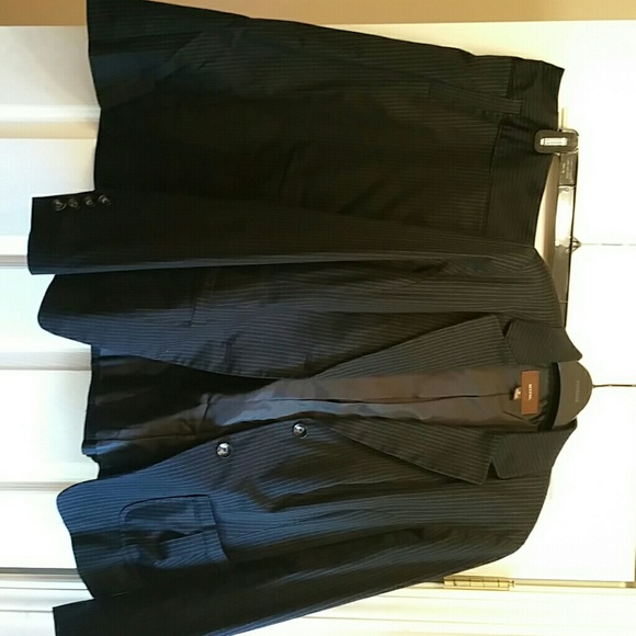 Black pin stripped skirt suit. Merona