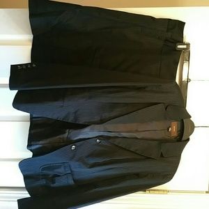 Black pin stripped skirt suit. Merona