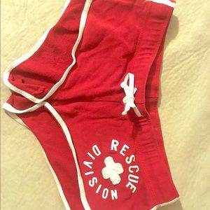 Red cute booty shorts