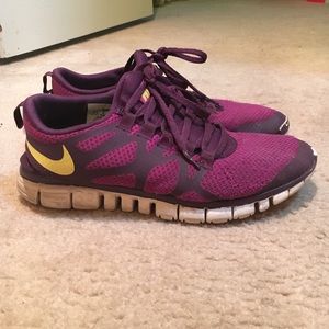 Nike purple Free Run 3.0 size 8.5