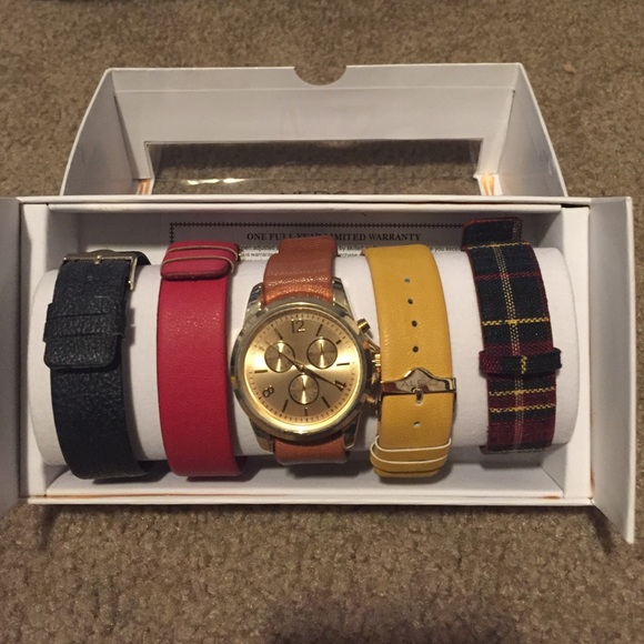 watch with interchangeable bands