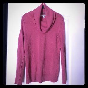 Banana Republic pink cowl neck sweater