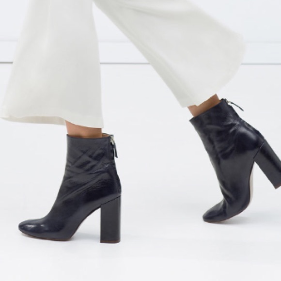 NWT Zara Genuine Italian Leather boots