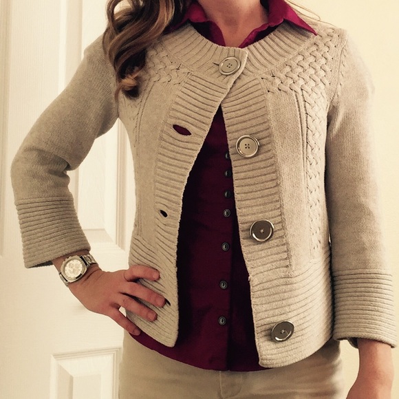 Banana Republic gray cardigan