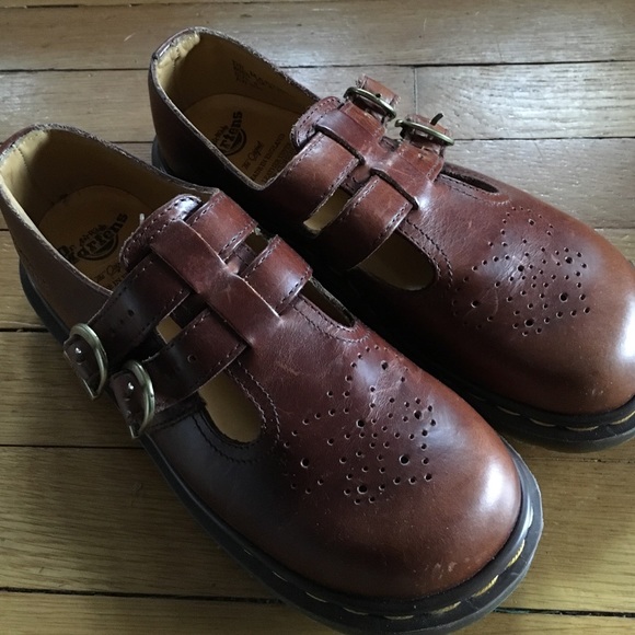 Brown Leather Mary Jane Dr. Martens