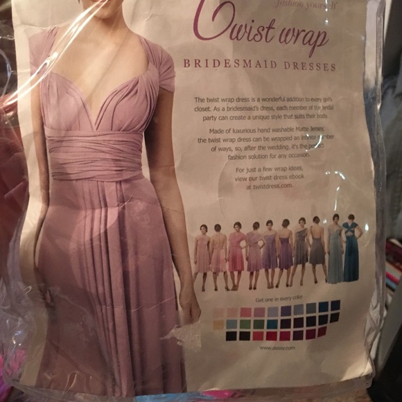 Women's twist wrap dress - Picture 2 of 4