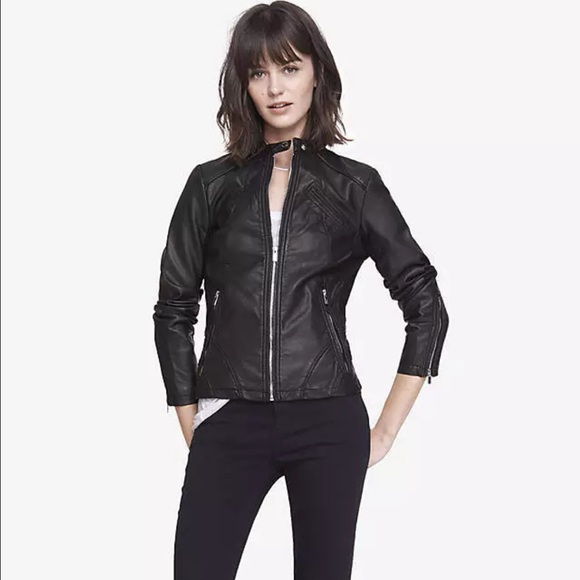 NEW Express black minus the leather Moto jacket S