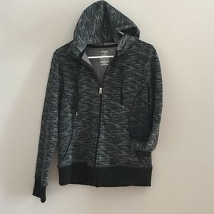 Zip up hoody. Light weight