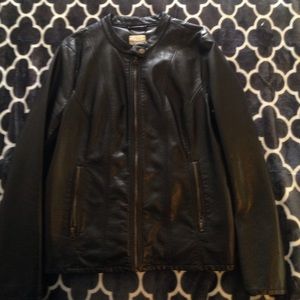 Women's XL Bass Faux Leather Moto Jacket