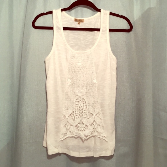 White embroidered top